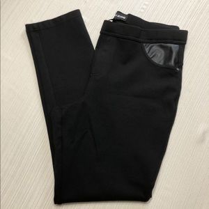 NWOT DKNY JEAN Mid Rise Pull On Ponte Pant Sz L  #2155